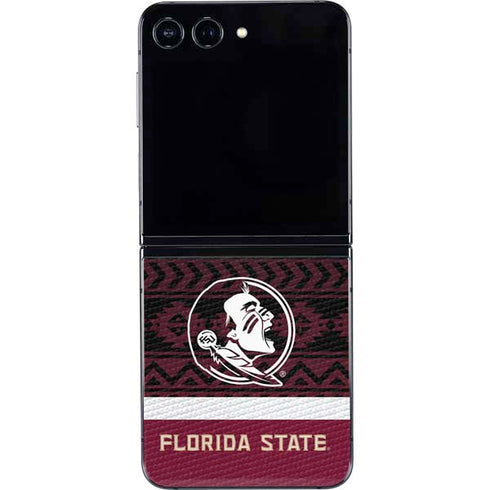 Florida State University Pattern Jersey Galaxy Z Flip5 5G Skin